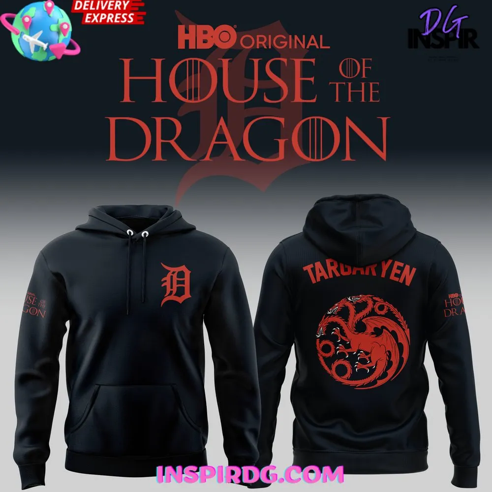 -Detroit Tigers x House Of The Dragon Hoodie