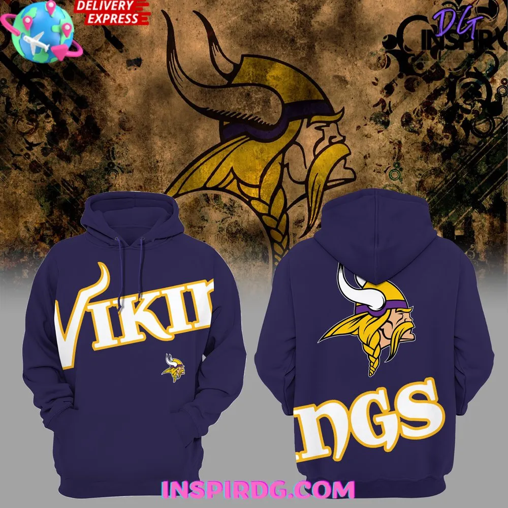 -Minnesota Vikings New 2024 Purple Hoodie