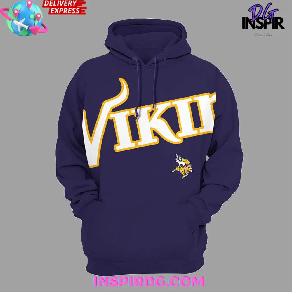 -Minnesota Vikings New 2024 Purple Hoodie