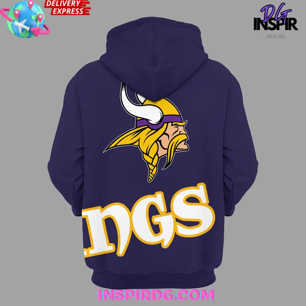 -Minnesota Vikings New 2024 Purple Hoodie