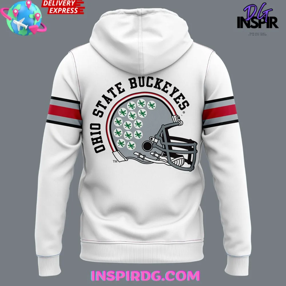 -Ohio State Football Icy White 2024 Hoodie