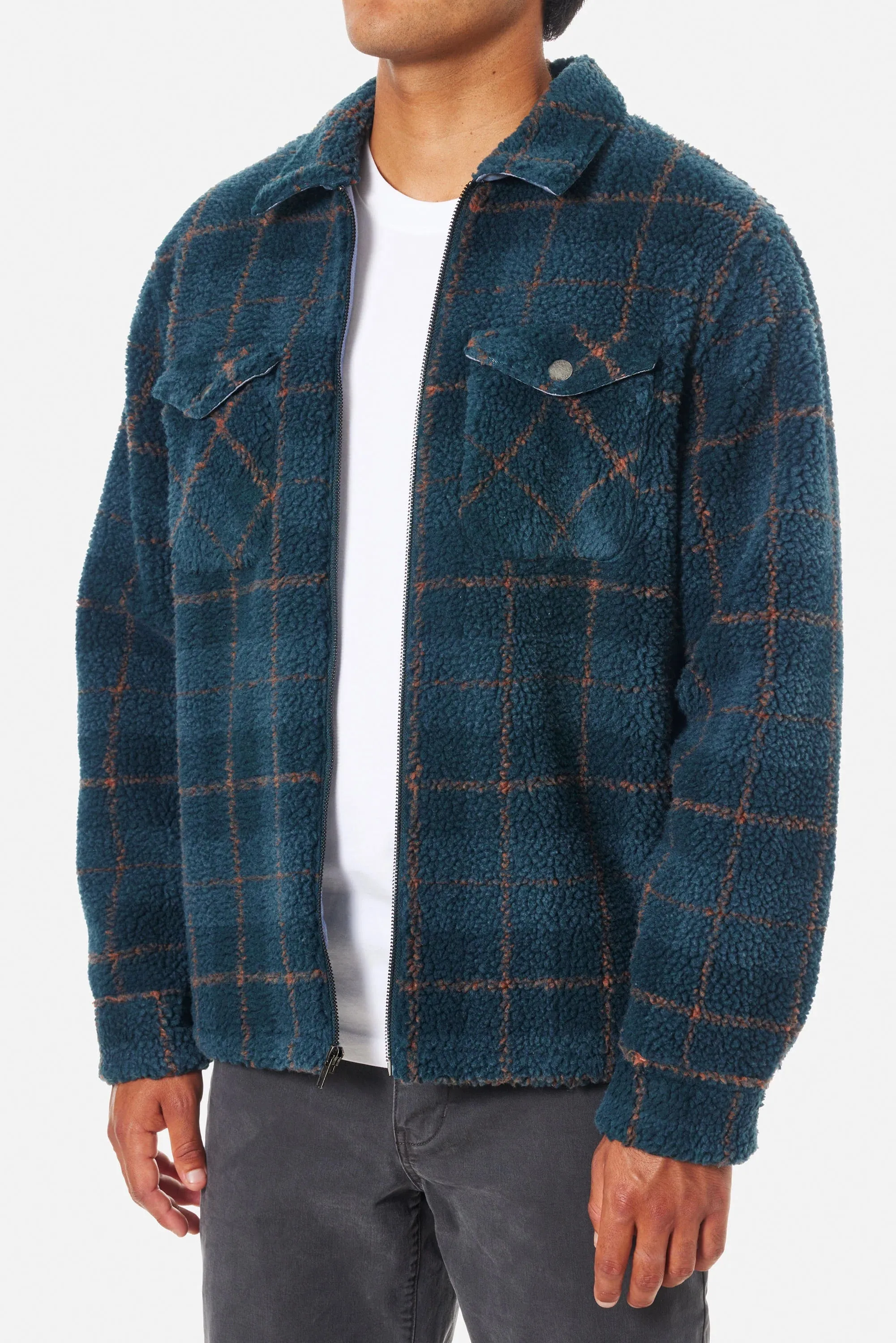 ANDERSON SHERPA JACKET - Teal