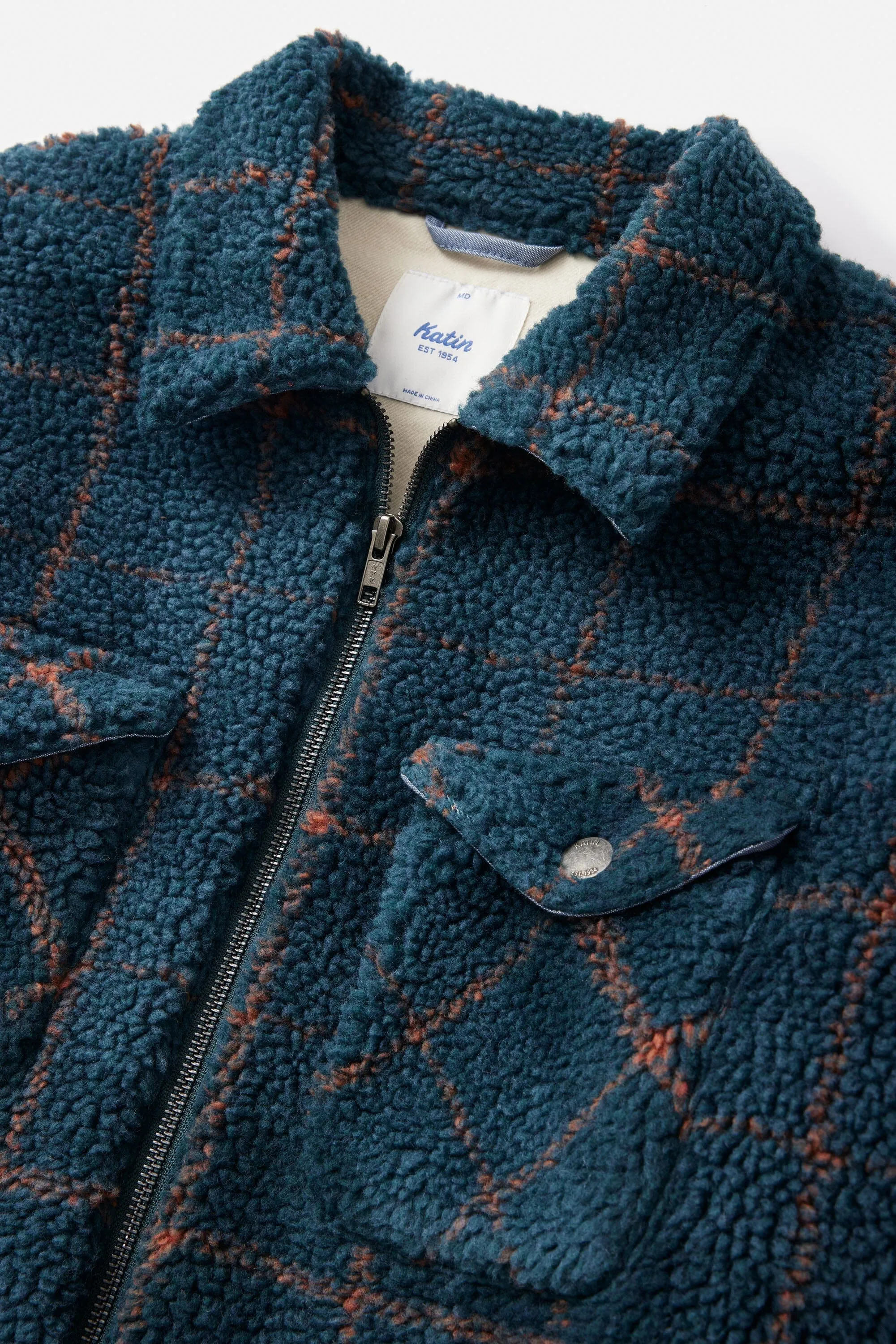 ANDERSON SHERPA JACKET - Teal