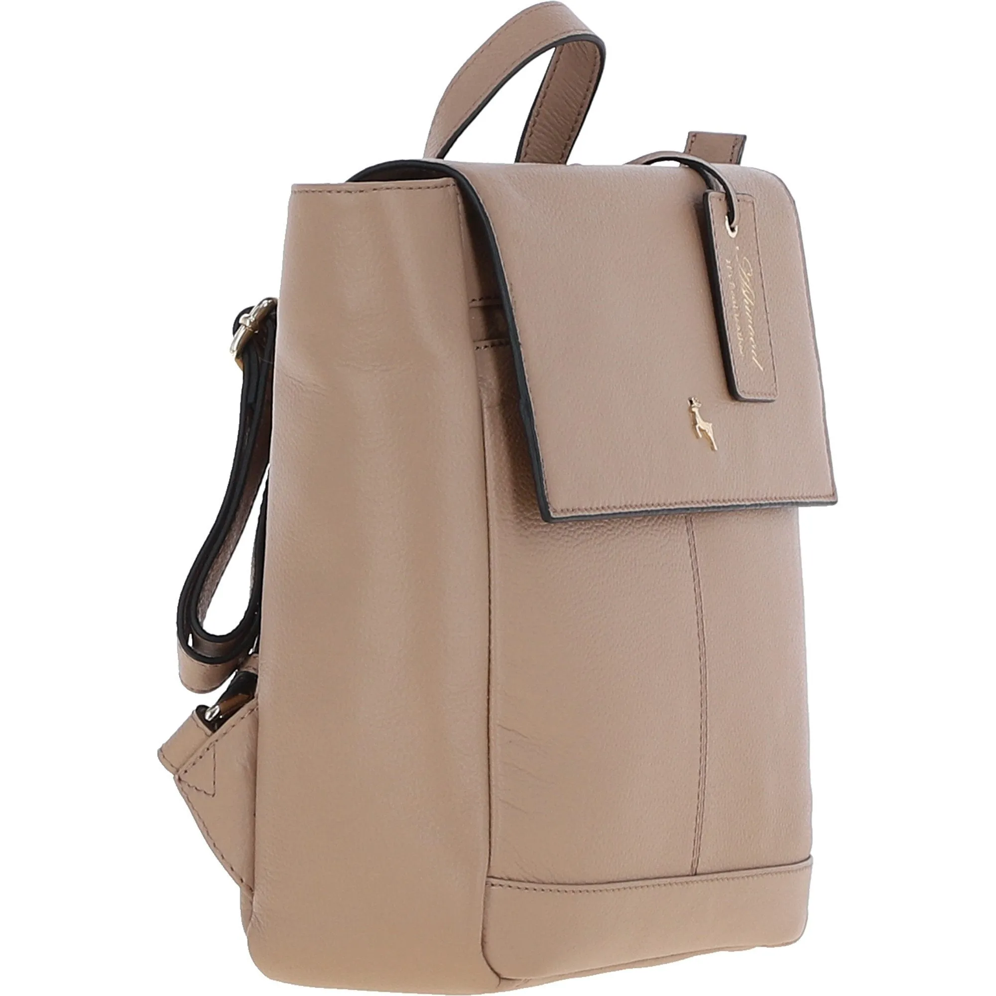 Ashwood Real Leather Flapover Backpack Parafin: 64257