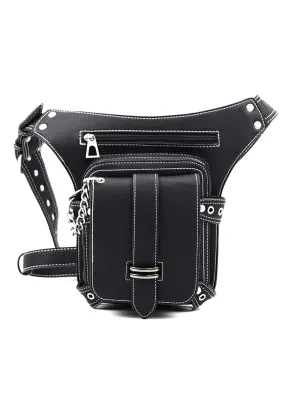 Black Punk Y2K Retro Belt Bag