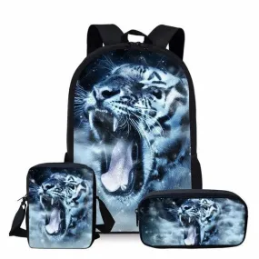 BUNDLE: ROARING WHITE TIGER BACKPACK