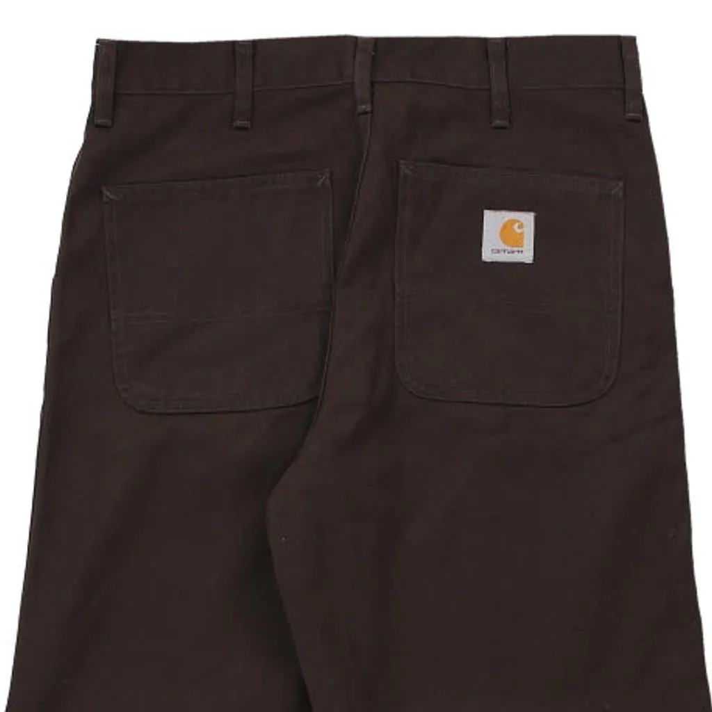 Carhartt Trousers - 33W 34L Brown Cotton