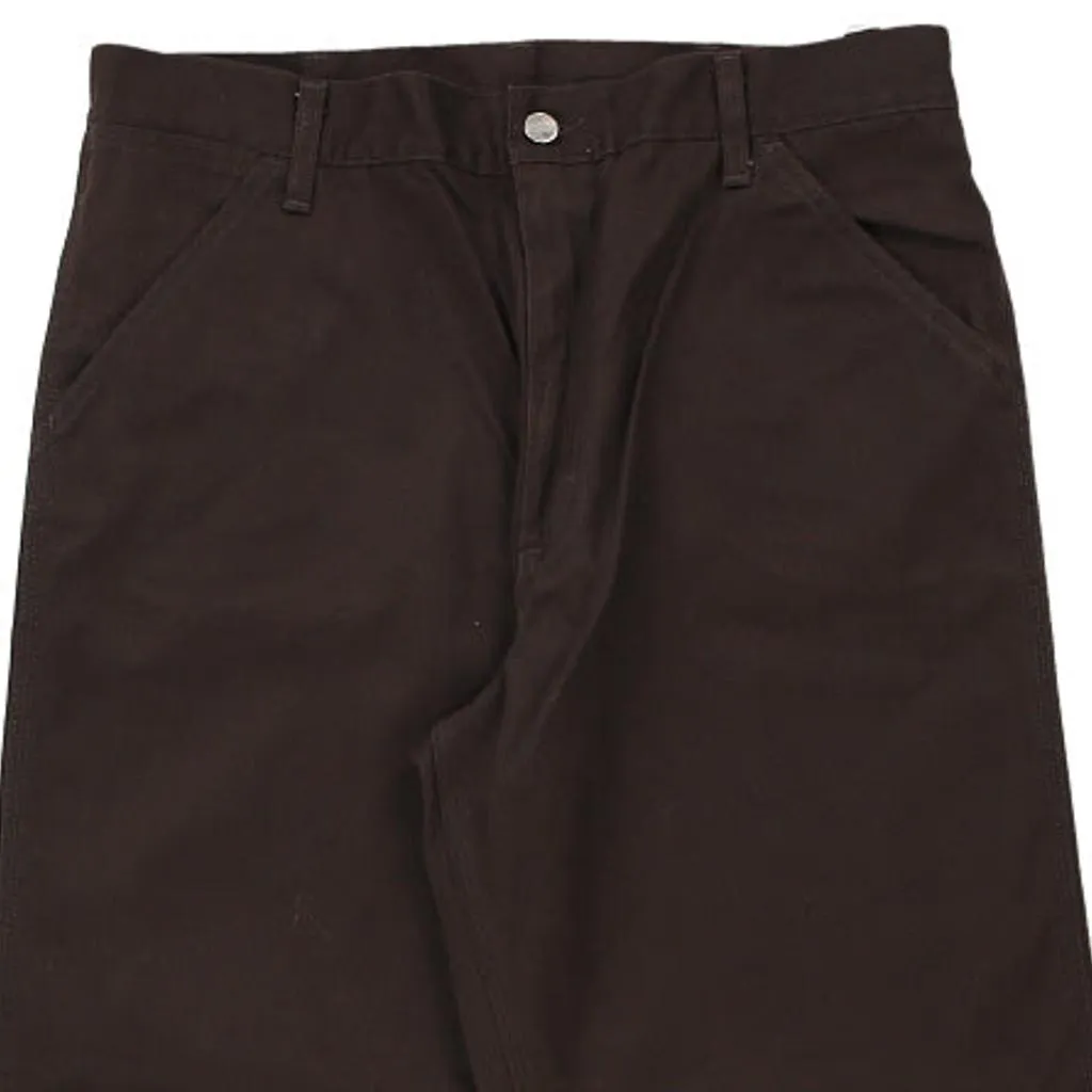 Carhartt Trousers - 33W 34L Brown Cotton