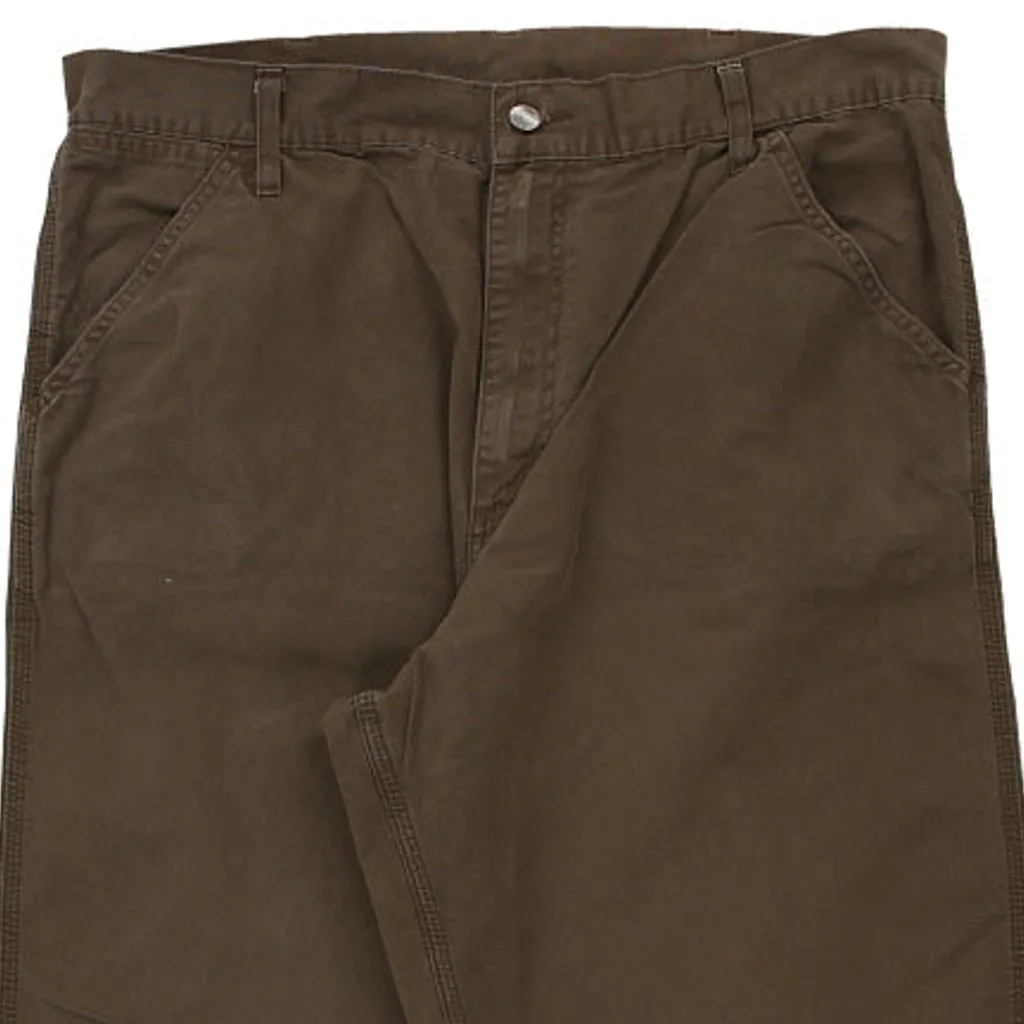 Carhartt Trousers - 34W 32L Brown Cotton