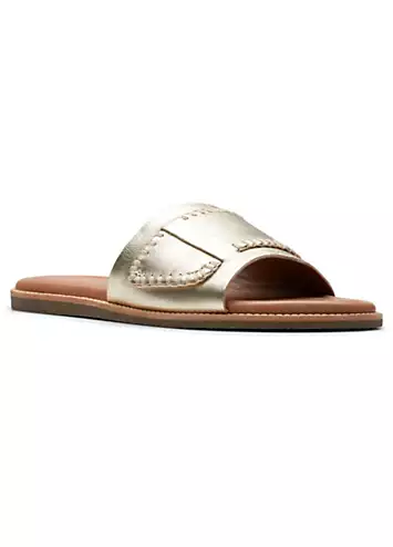 Champagne Lea Maritime Mule Sandals by Clarks | Look Again