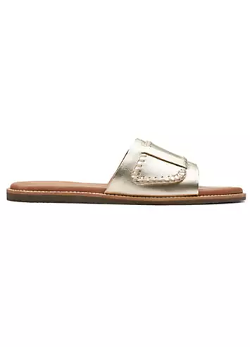 Champagne Lea Maritime Mule Sandals by Clarks | Look Again