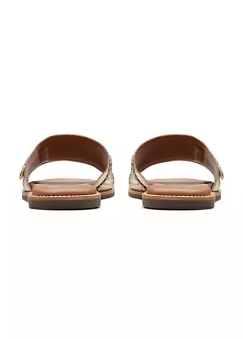 Champagne Lea Maritime Mule Sandals by Clarks | Look Again