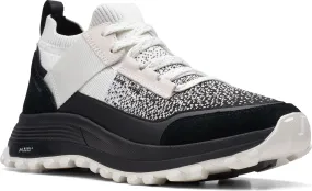 Clarks Atl Trek Knit Waterproof White/Black