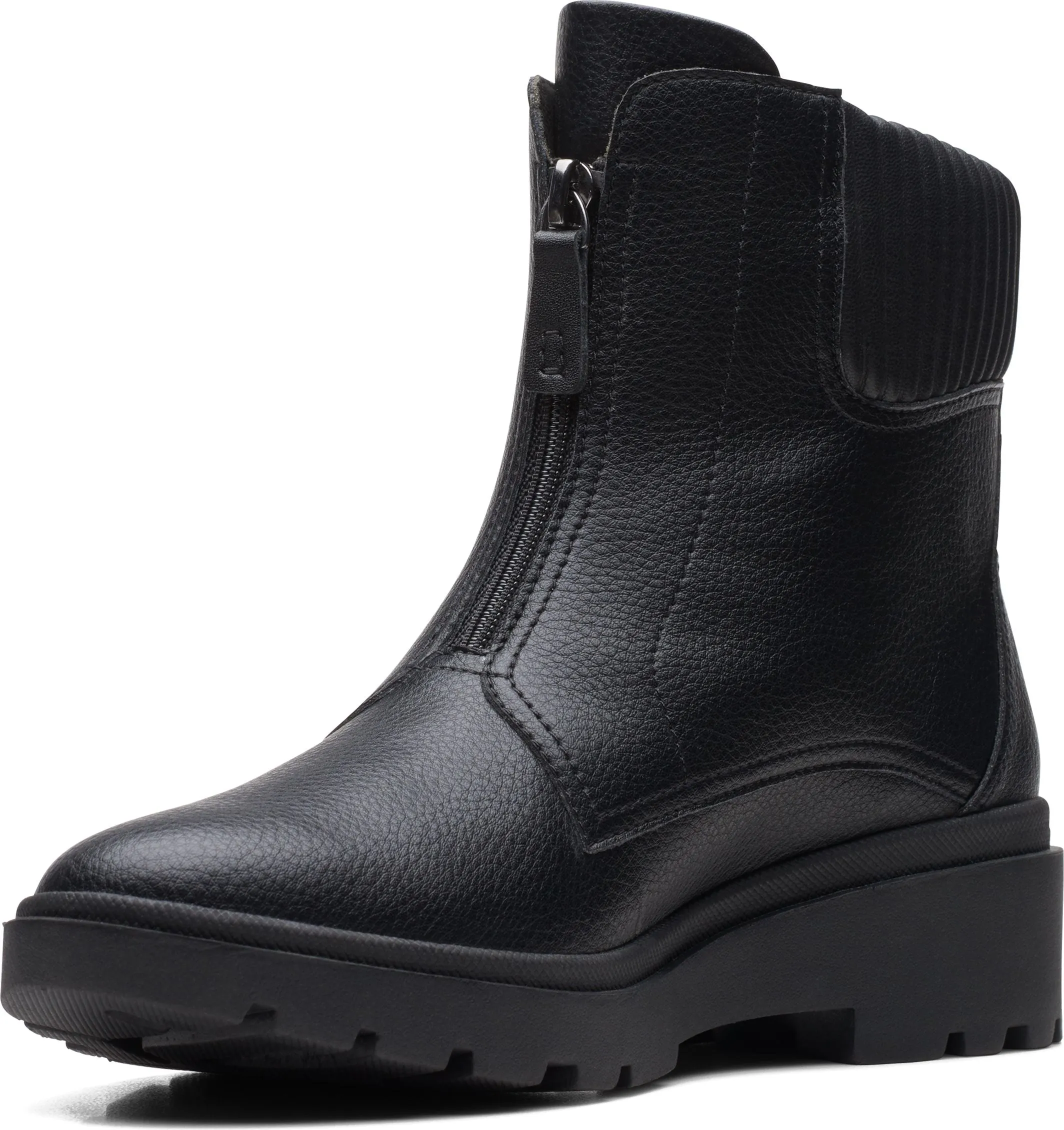 Clarks Calla Zip Black