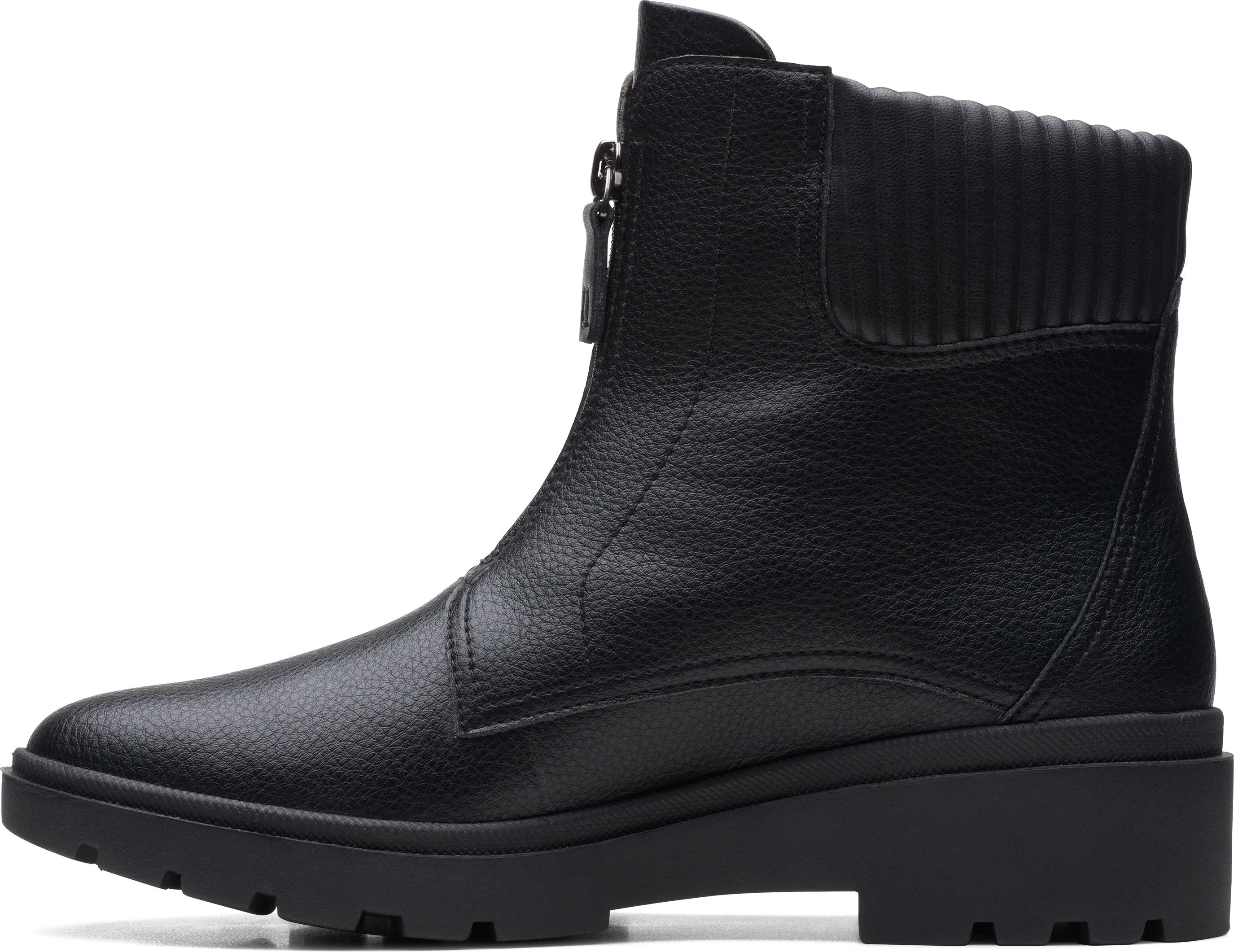 Clarks Calla Zip Black