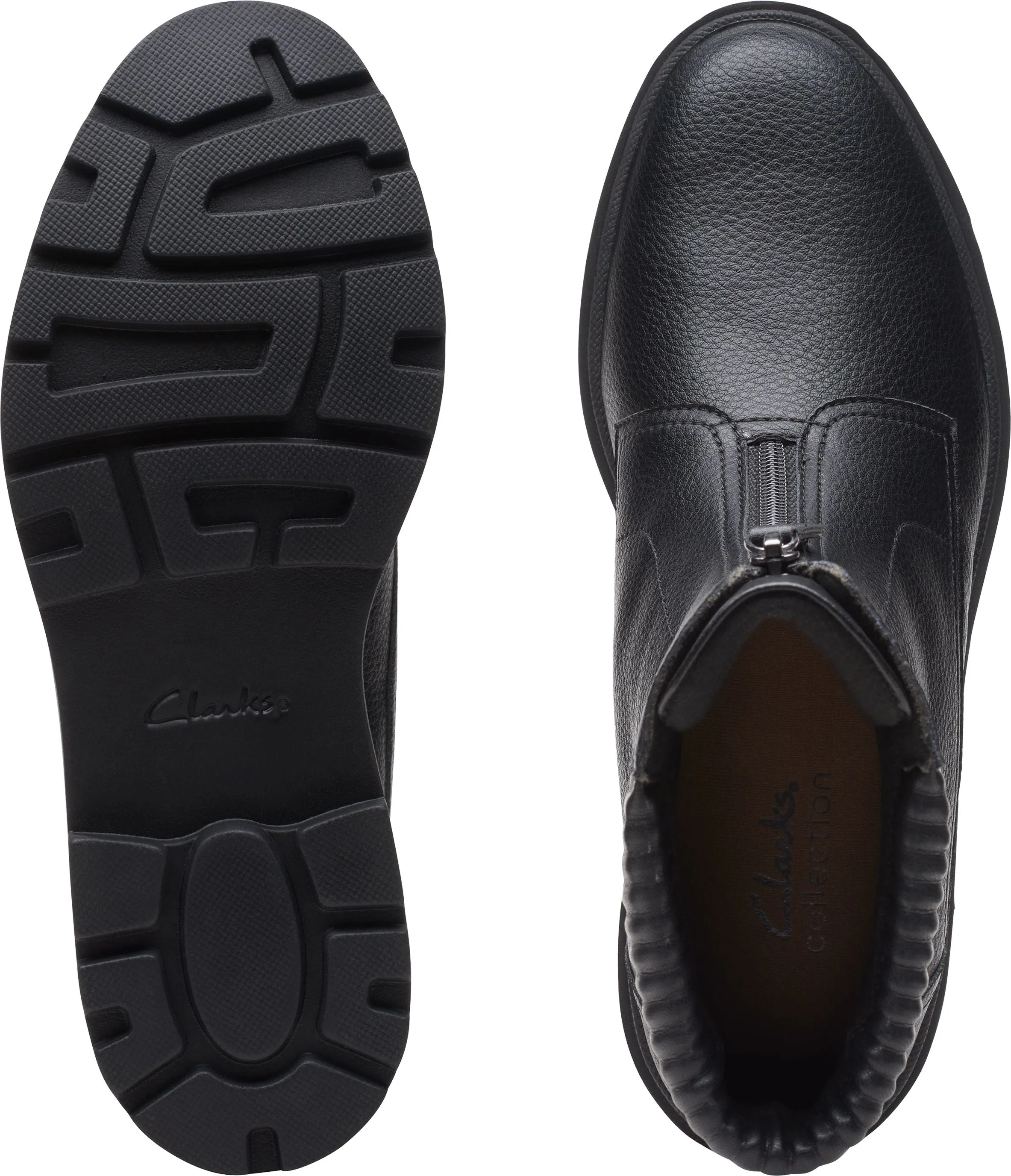 Clarks Calla Zip Black