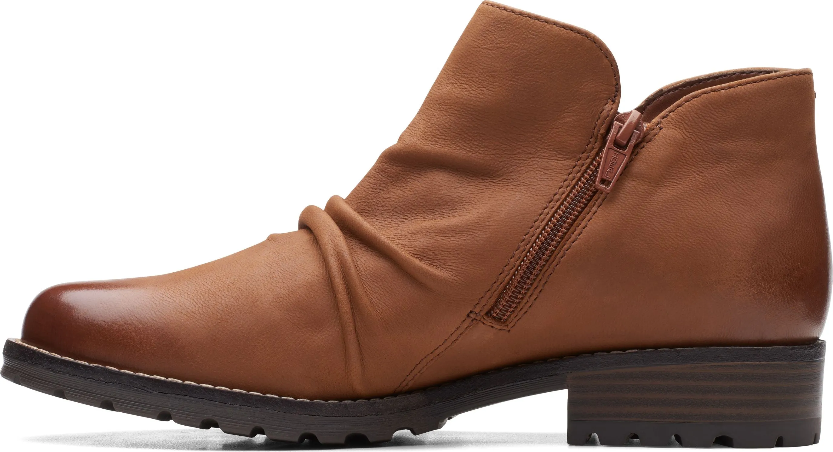 Clarks Clarkwell Zip Dark Tan