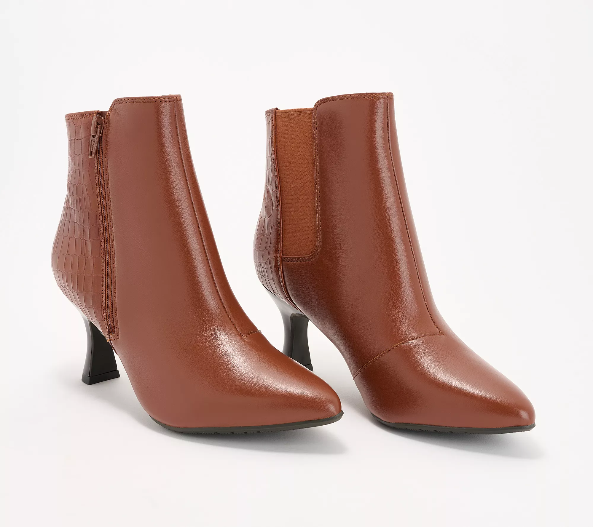 Clarks Collection Leather Heeled Shootie - Kataleyna Glow