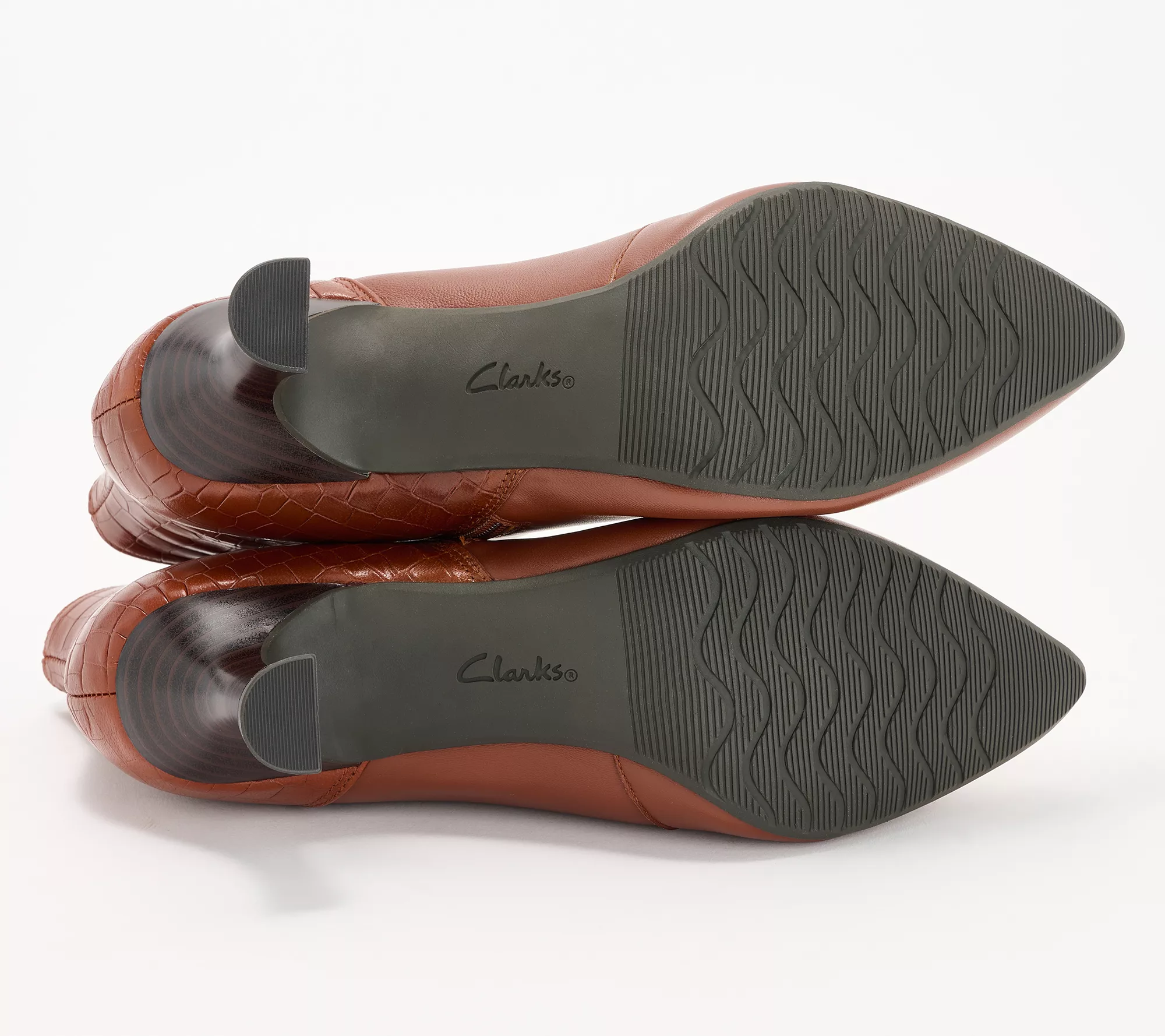 Clarks Collection Leather Heeled Shootie - Kataleyna Glow