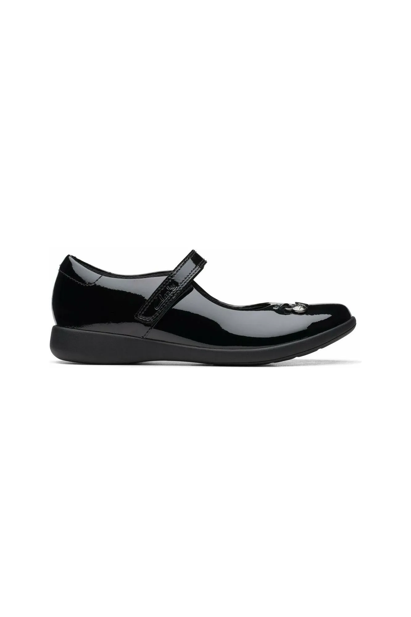 Clarks Etch Mist Older black patent