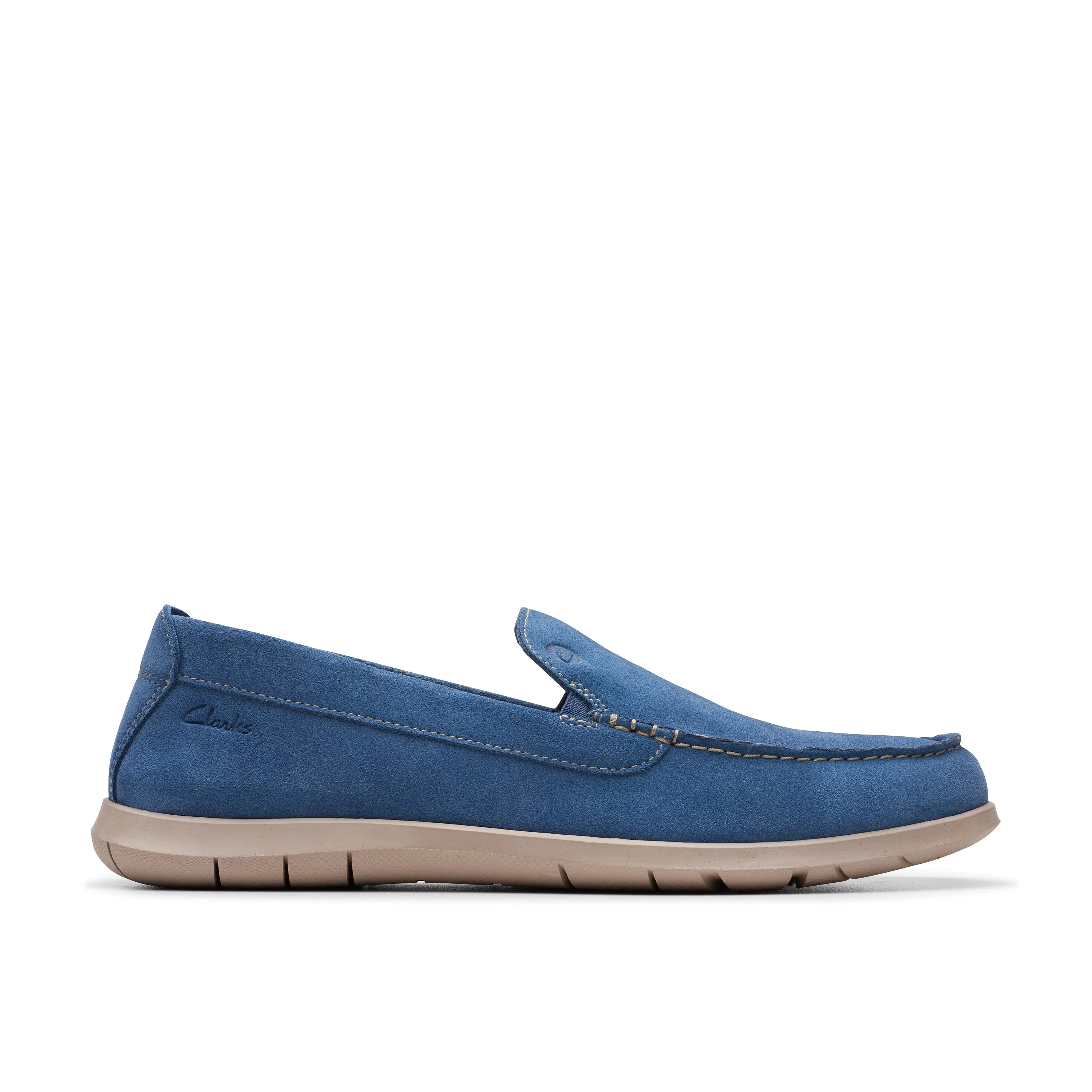 Clarks Flexway Step Suede Light Blue Sde