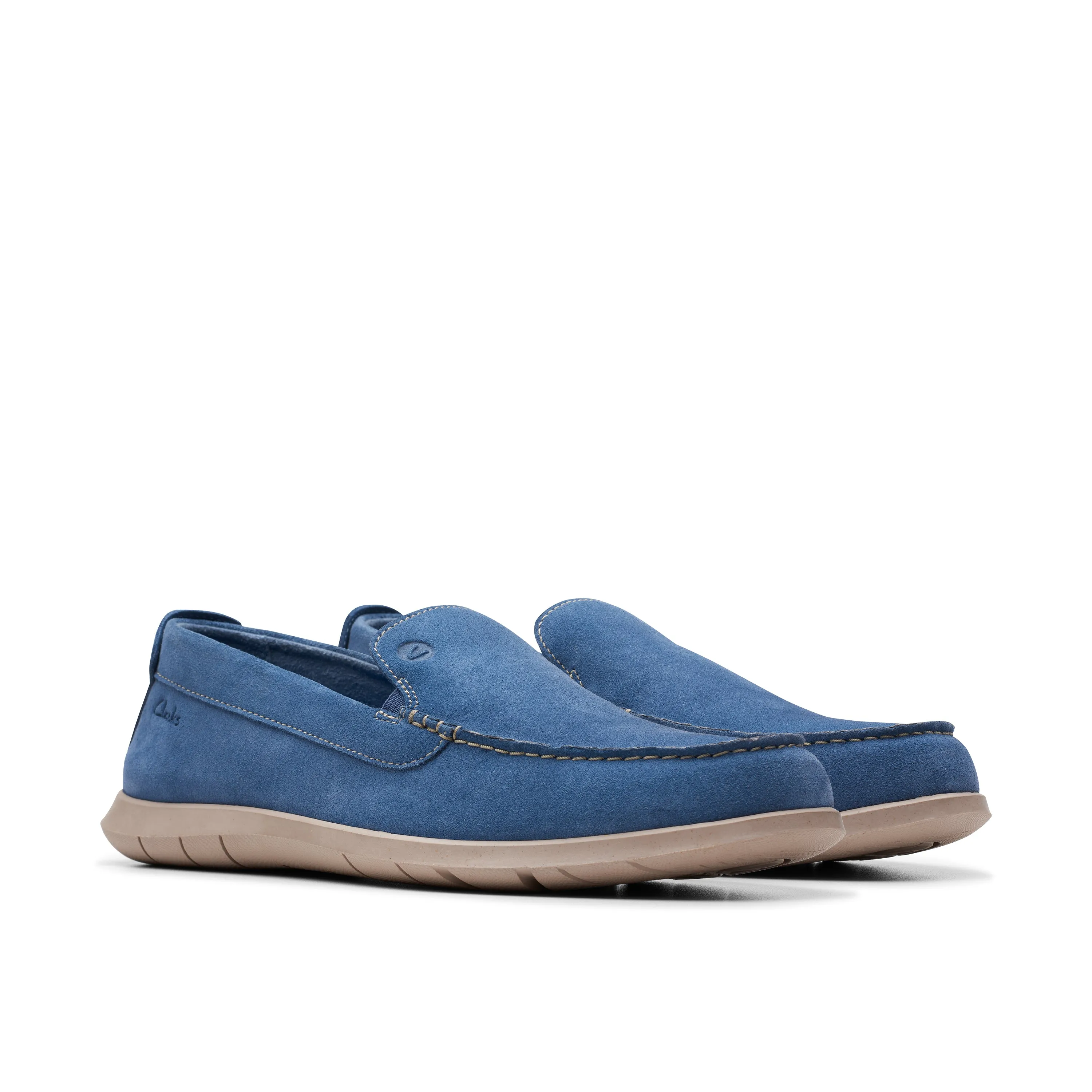 Clarks Flexway Step Suede Light Blue Sde