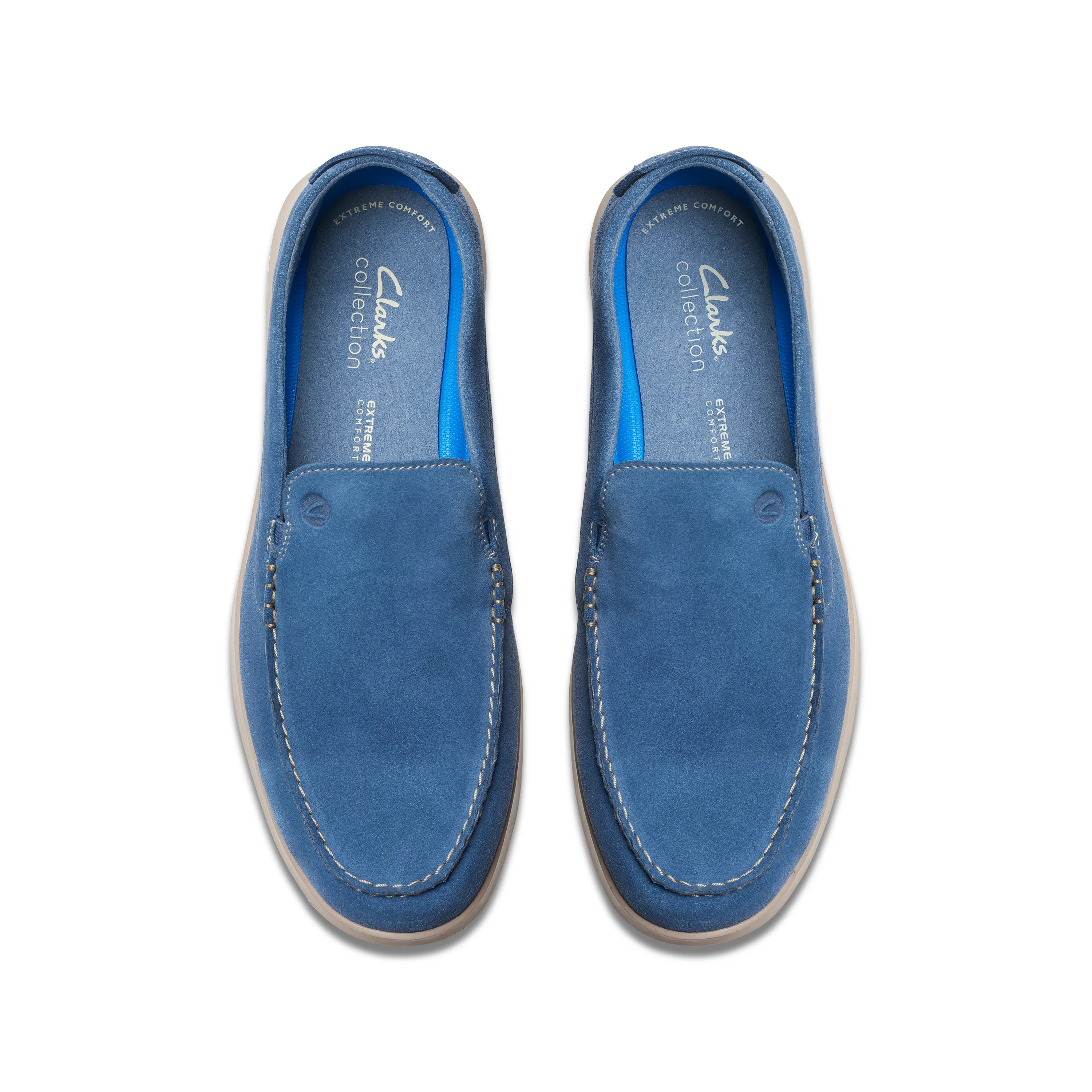 Clarks Flexway Step Suede Light Blue Sde