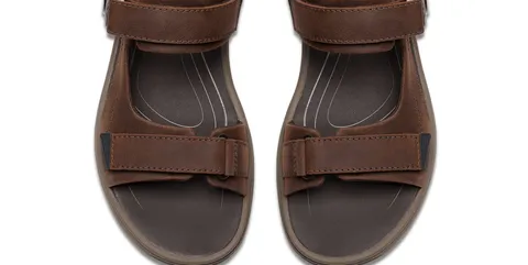 Clarks Mens Saltway Trail Sandals - Dark Brown