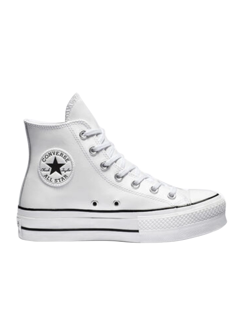 Converse Converse Leather Platform Hi White