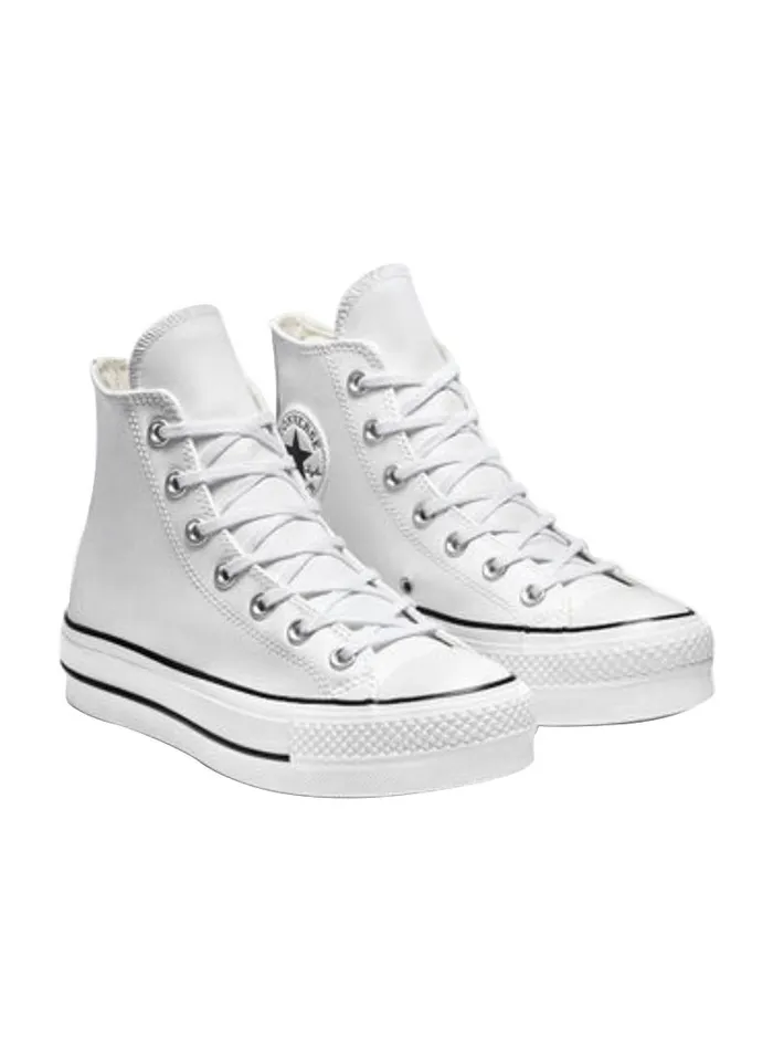 Converse Converse Leather Platform Hi White