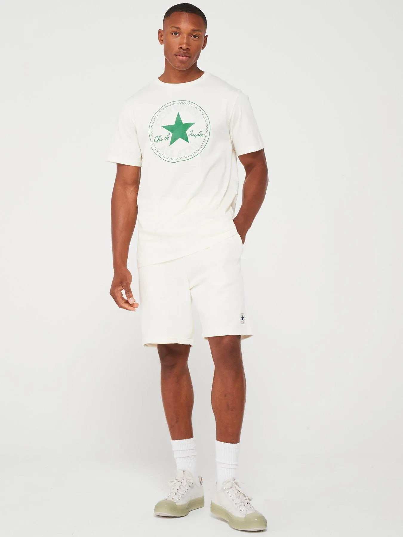 Converse Mens Core Chuck Patch Short - Off White