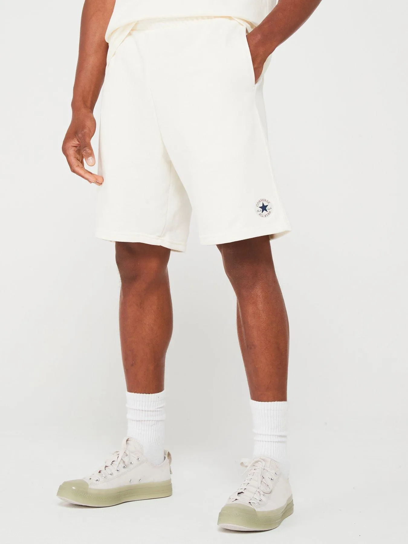 Converse Mens Core Chuck Patch Short - Off White