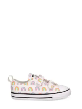 Converse   Rainbow print canvas strap sneakers 