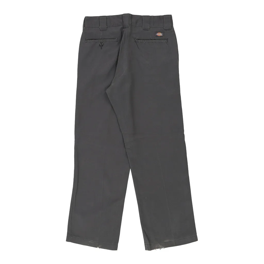 Dickies Trousers - 32W 29L Grey Cotton Blend