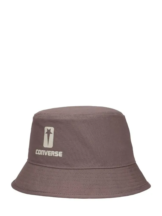 DRKSHDW x Converse   Converse printed cotton bucket hat 