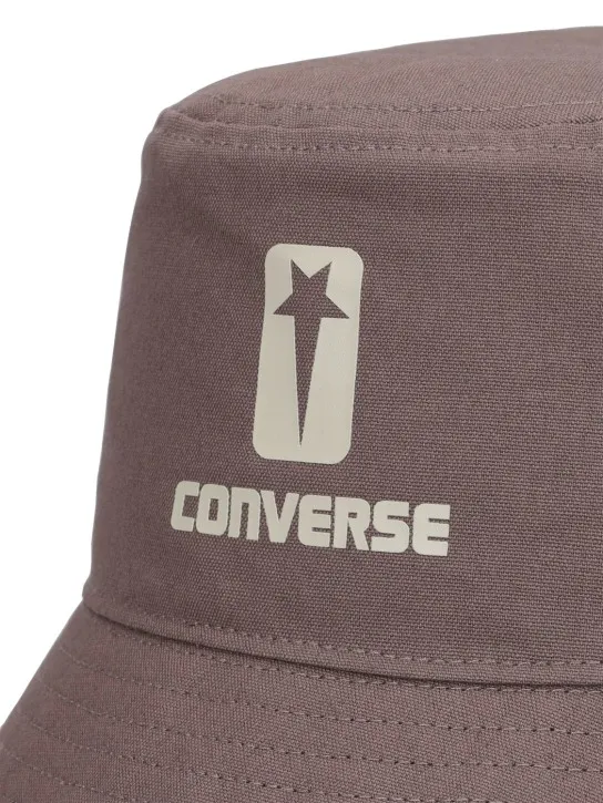 DRKSHDW x Converse   Converse printed cotton bucket hat 