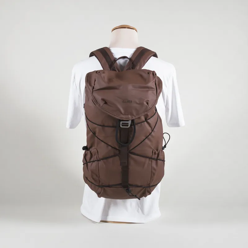 Elliker Wharfe Flap Over Backpack 22L Brown