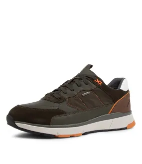 GEOX U Dolomia Mimetic Leather Sneakers