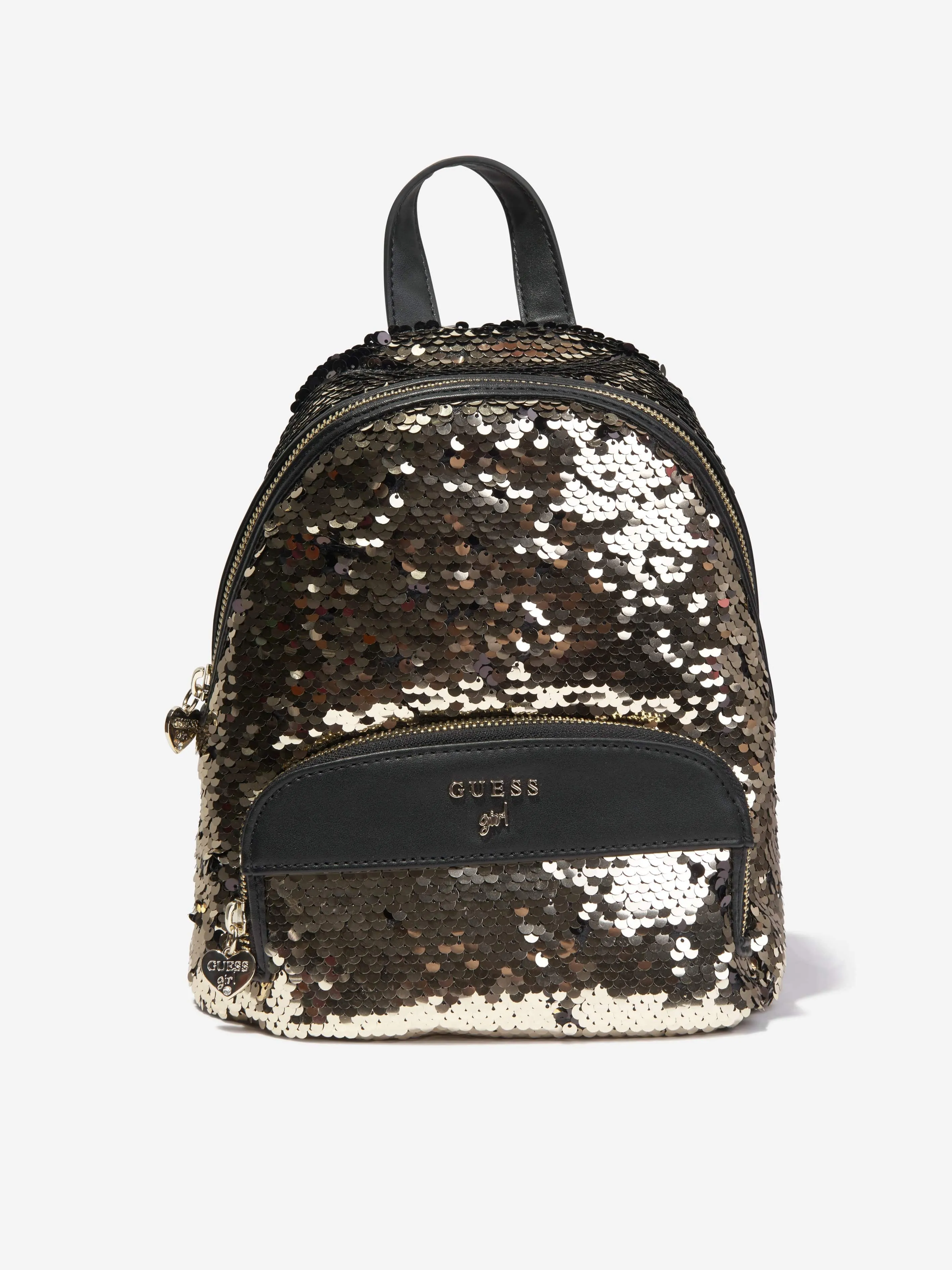 Guess Girls Flip Sequins Backpack in Black