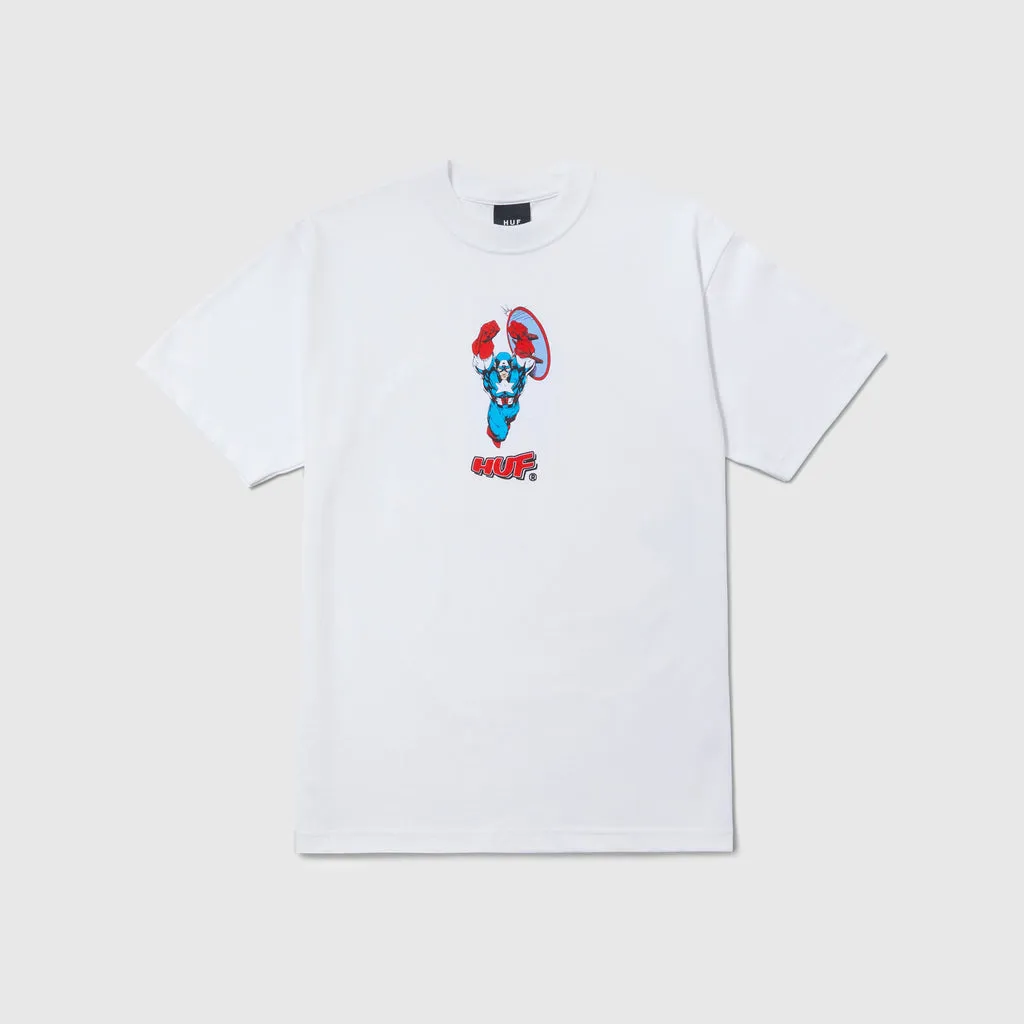 HUF Cap No Cap S/S Tee - White