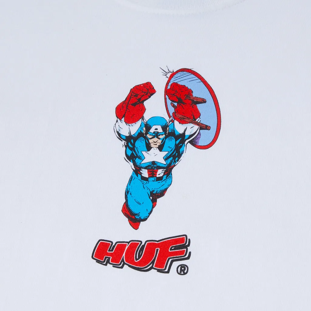 HUF Cap No Cap S/S Tee - White