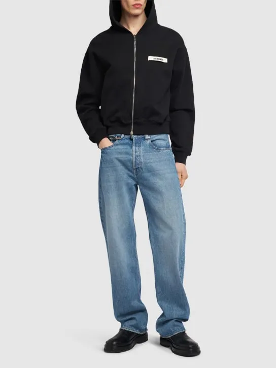 Jacquemus   Le Hoodie Gros Grain zip-up sweatshirt 