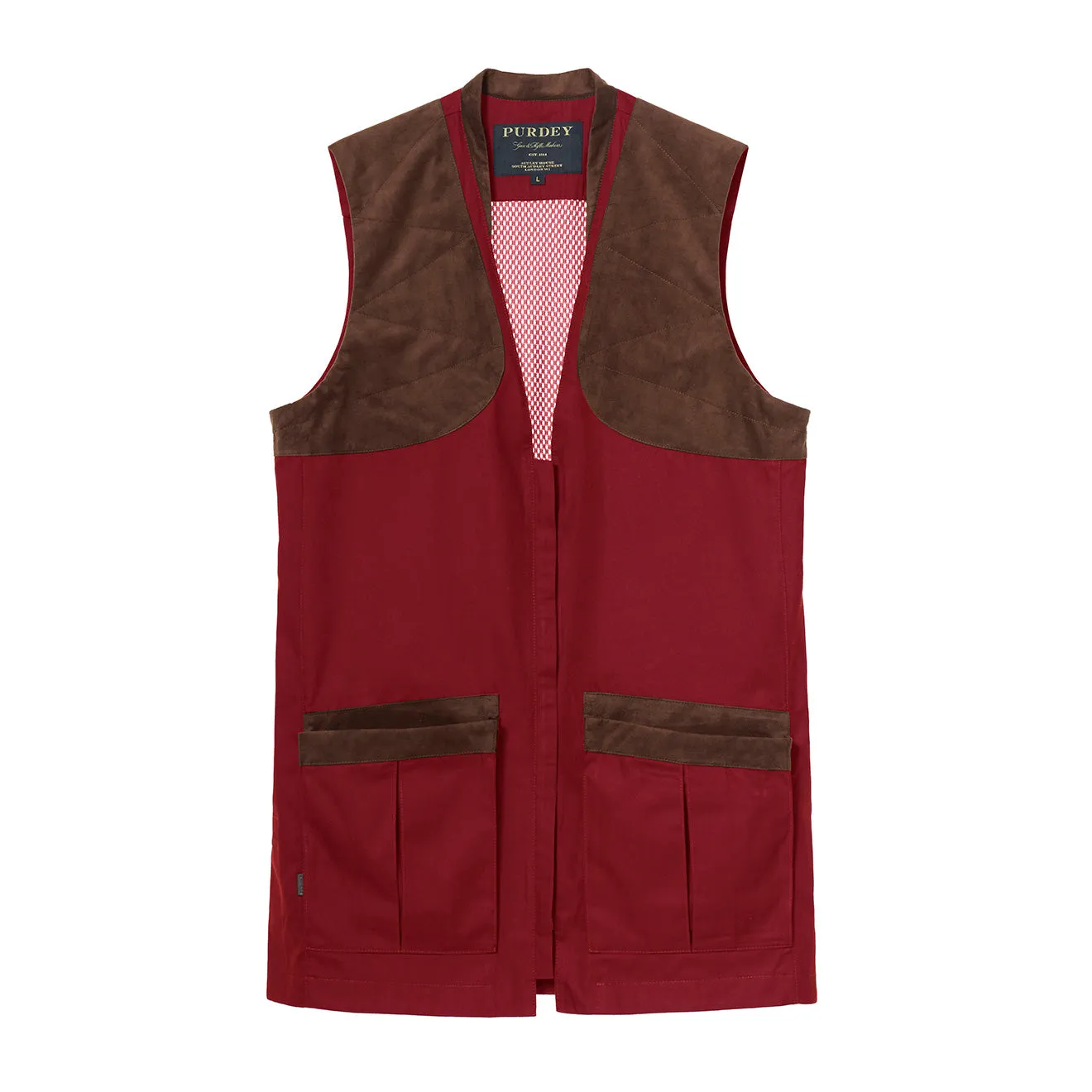 James Purdey Sporting Vest Audley Red