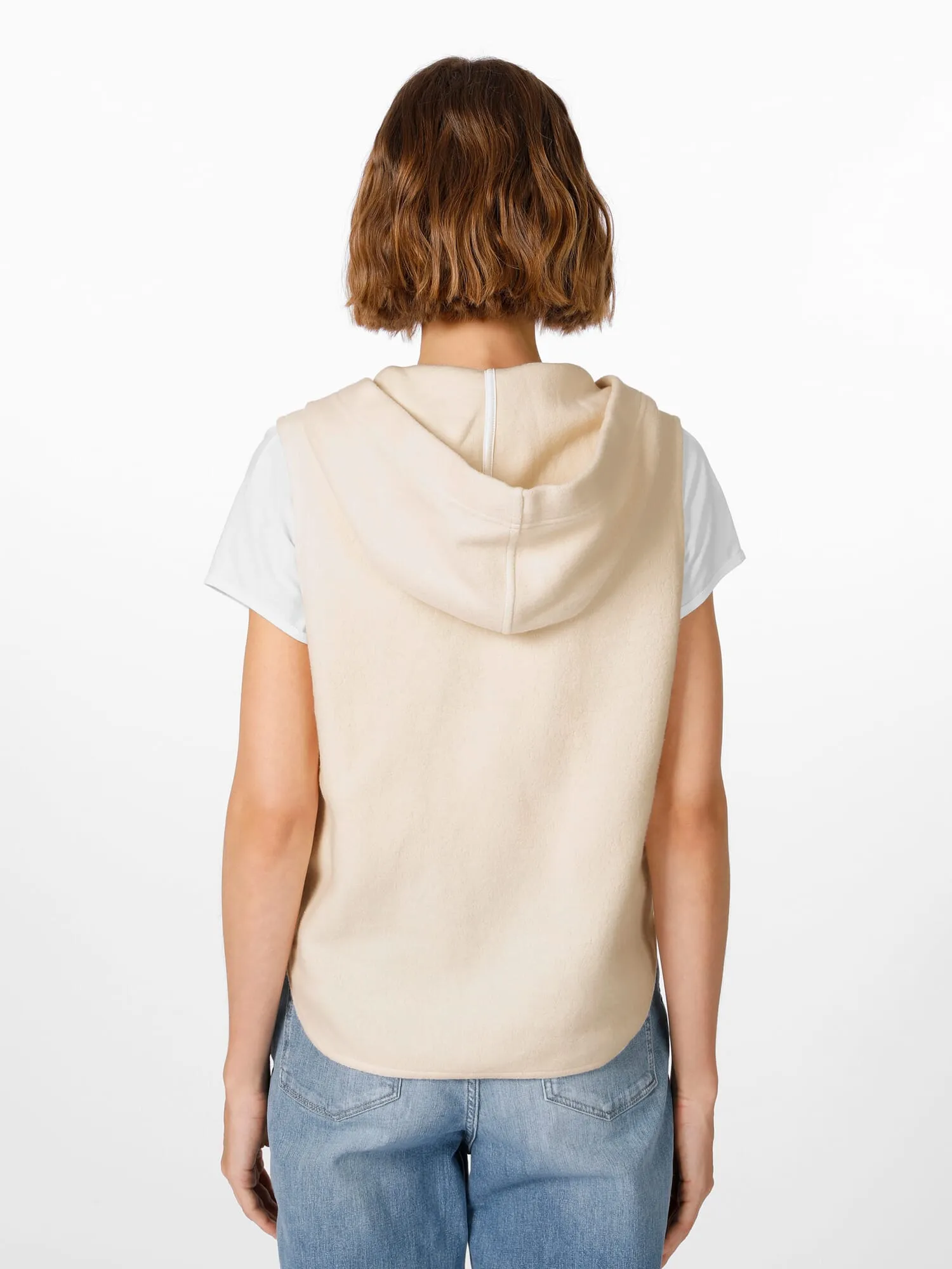 Ladies fleece vest, Natural white | Manufactum