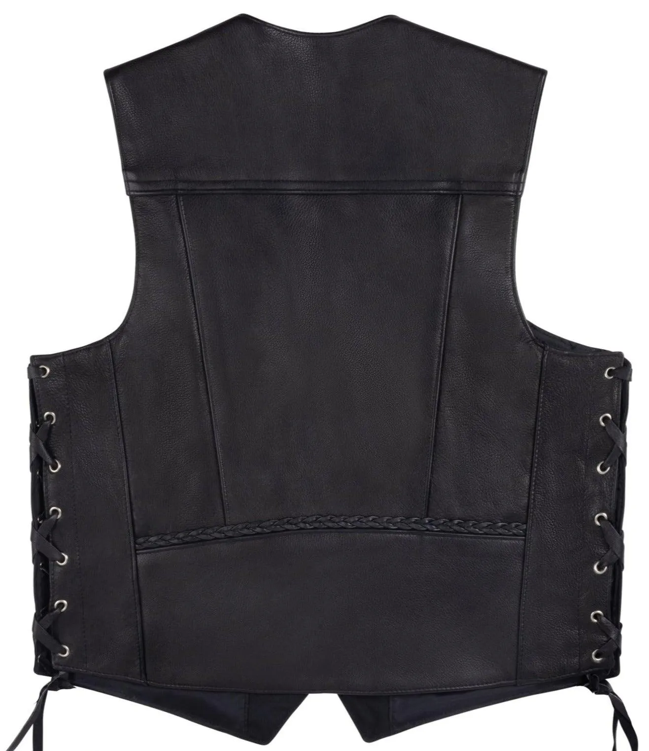 Legendary 'Gunslinger' Men's Motorcycle Leather Vest