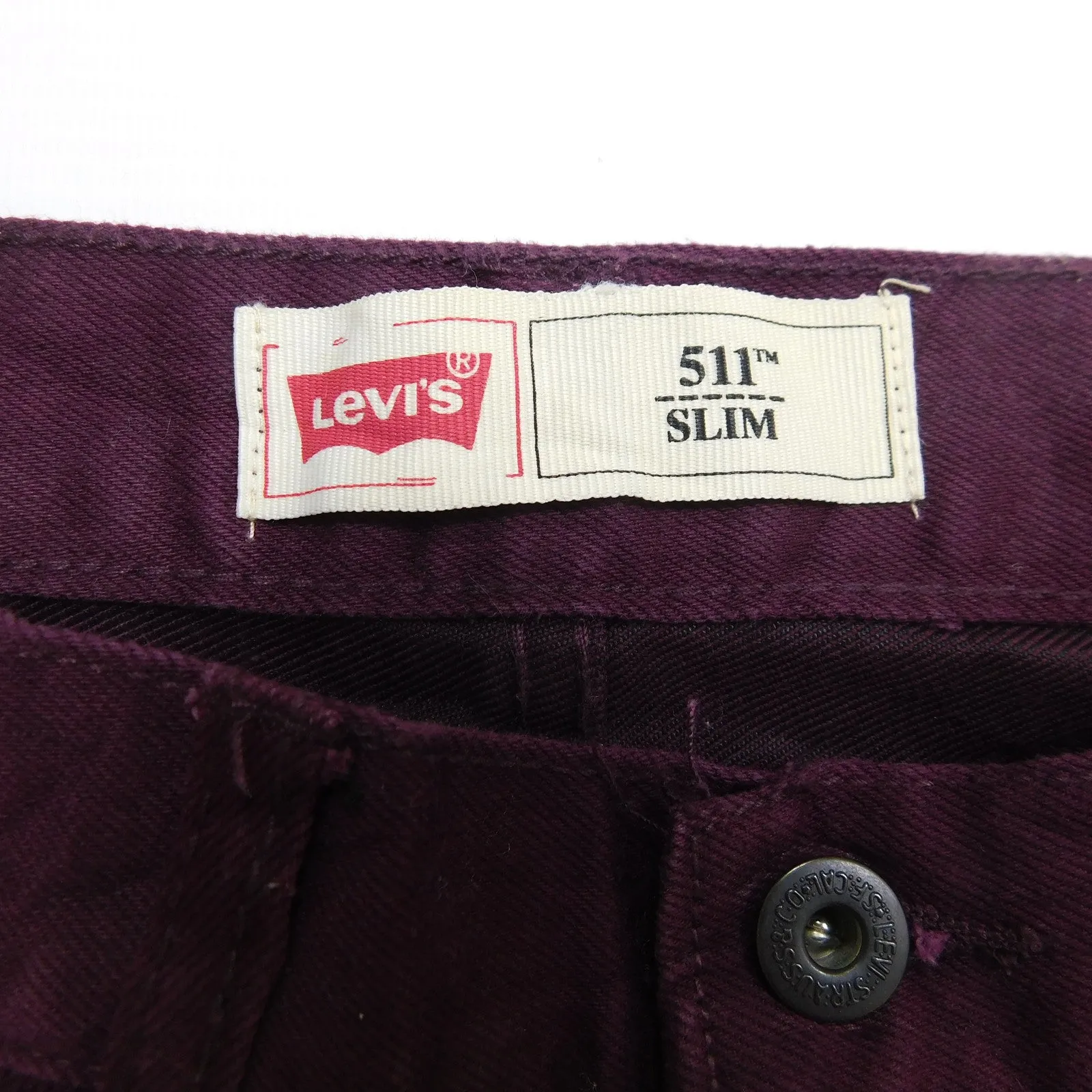 Levi's 511 Purple Chino Trousers