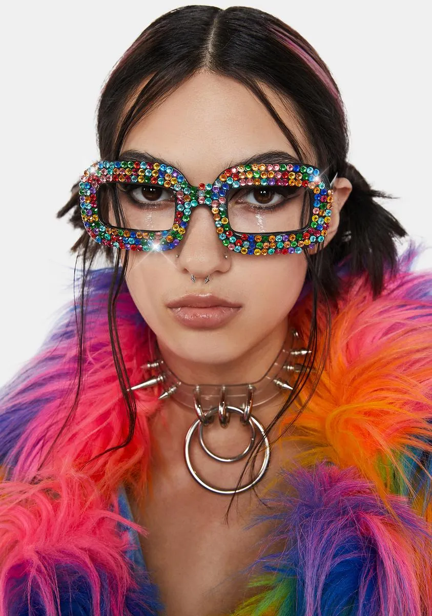 Living Color Rhinestone Sunglasses-