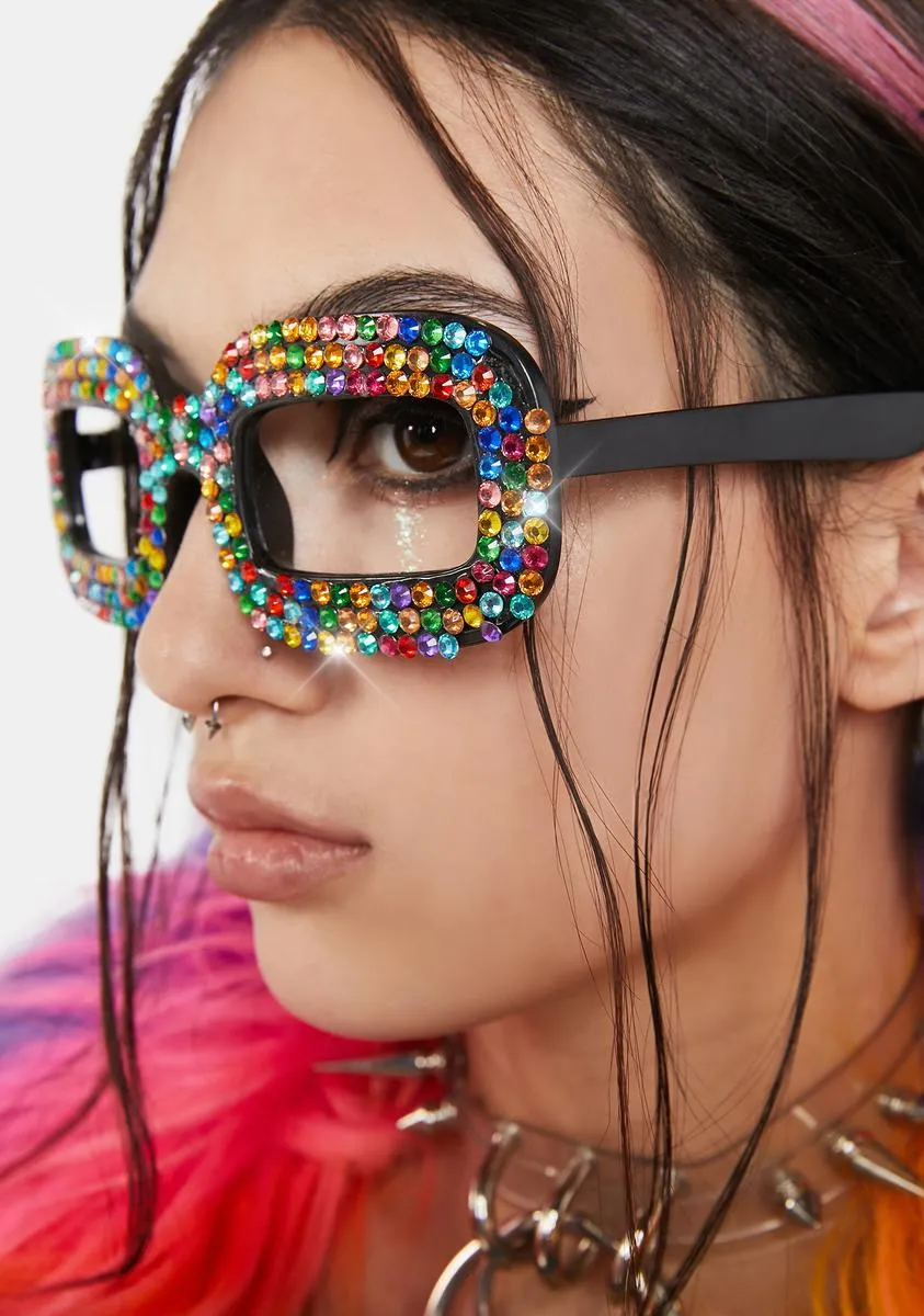 Living Color Rhinestone Sunglasses-