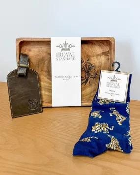 Men's Gift Bundle - Socks, Tray, and Luggage Tag