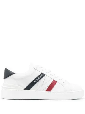 Moncler    Moncler Monaco Low Leather Sneakers